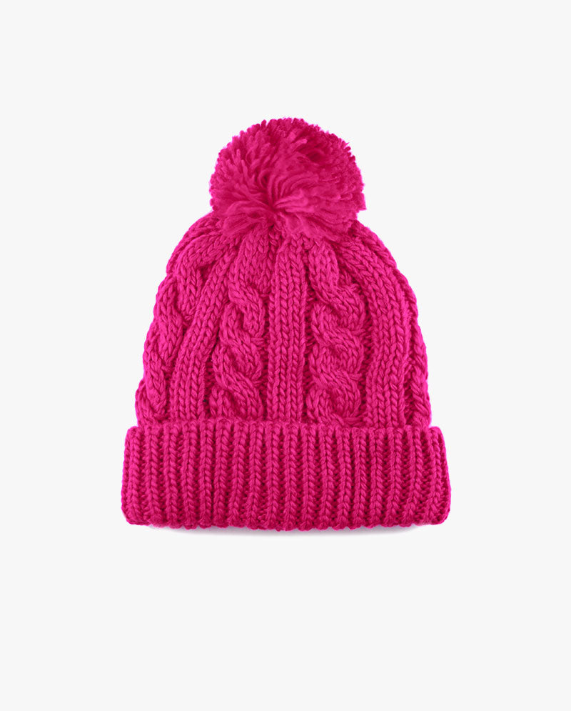 The Hat DepotCurly Knit Pom Beanie 3030