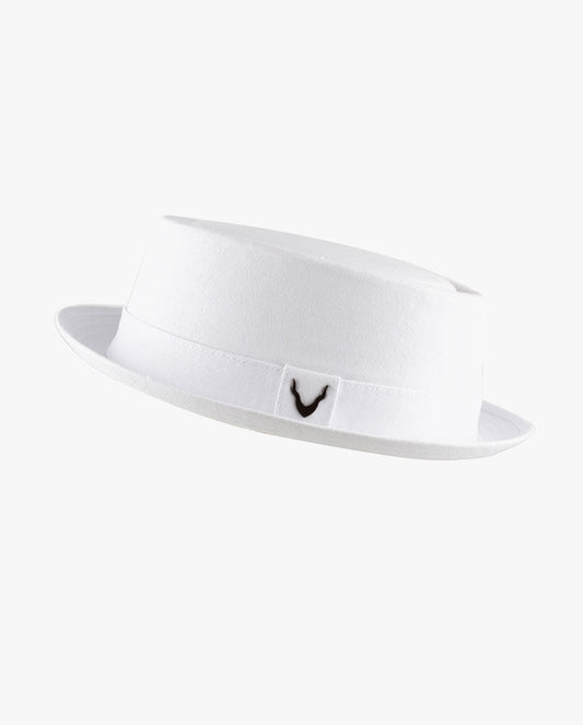 Black Horn Cotton Porkpie hat